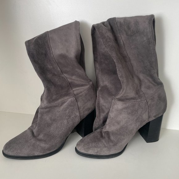 LIPSTIK Tizzy Over-the-Knee Boot in Grey (Hello Molly) SZ 9 BUT FITS LIKE 8~8.5 - Picture 4 of 9